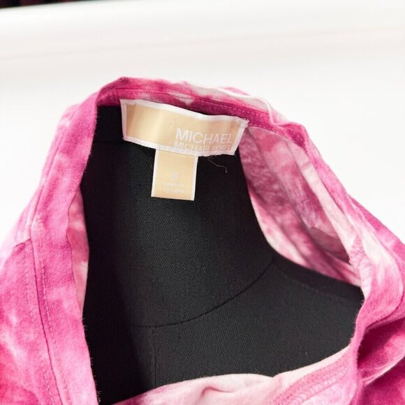MICHAEL KORS TIE DYE RHINESTONE CROPPED T SHIRT - Picture 5 of 10